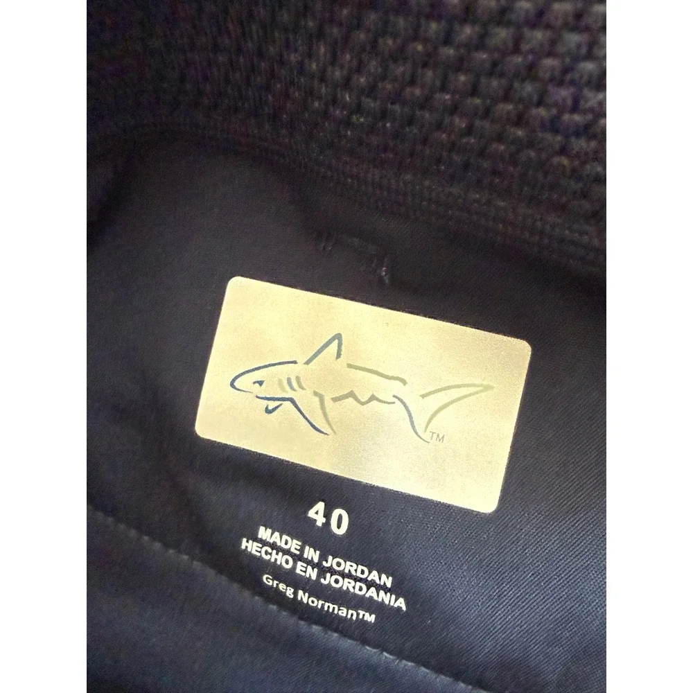 Greg Norman Golf Shorts Mens 40 Navy Performance Stretch Flat Front Casual